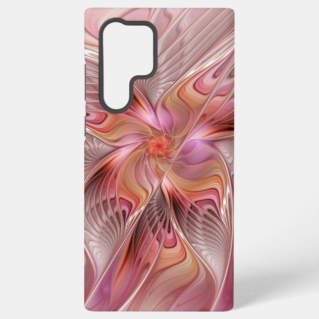 Abstract Butterfly Colorful Fantasy Fractal Art Samsung Galaxy Case (Back)