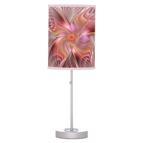 Abstract Butterfly Colorful Fantasy Fractal Art Table Lamp