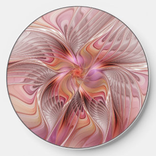 Abstract Butterfly Colorful Fantasy Fractal Art Wireless Charger