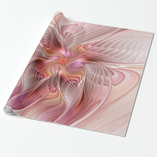 Abstract Butterfly Colorful Fantasy Fractal Art Wrapping Paper