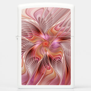 Abstract Butterfly Colorful Fantasy Fractal Art Zippo Lighter
