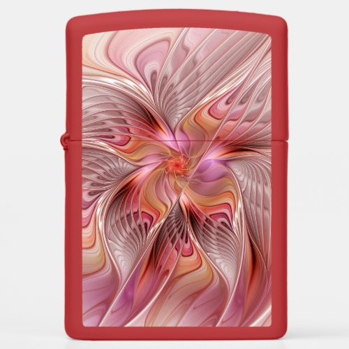 Abstract Butterfly Colorful Fantasy Fractal Art Zippo Lighter