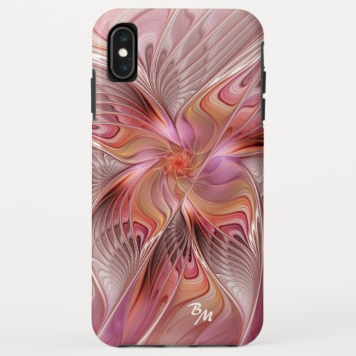 Abstract Butterfly Colorful Fractal Art Initials iPhone XS Max Case