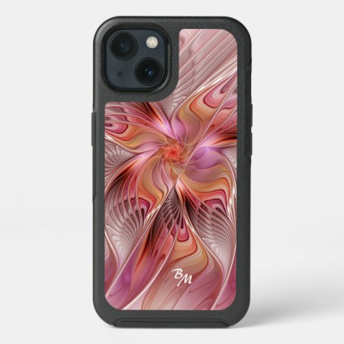 Abstract Butterfly Colorful Fractal Art Initials iPhone 13 Case