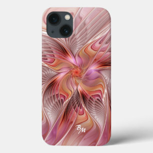 Abstract Butterfly Colorful Fractal Art Monogram iPhone 13 Case