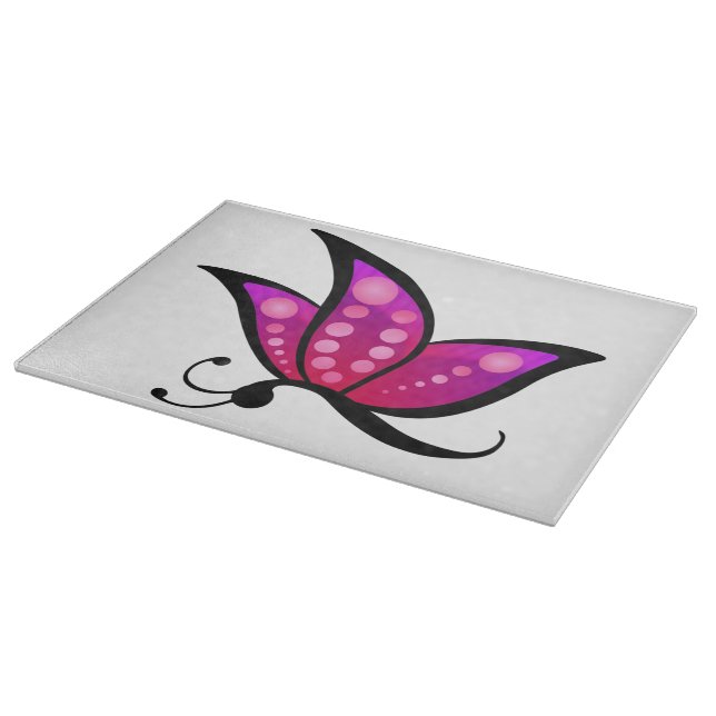 Abstract Butterfly Cutting Board (Corner)