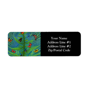 Abstract Butterfly Dream Garden Label