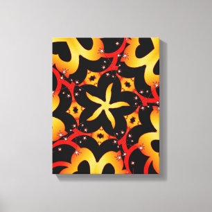 Abstract Butterfly heARTs Wrapped Canvas Print