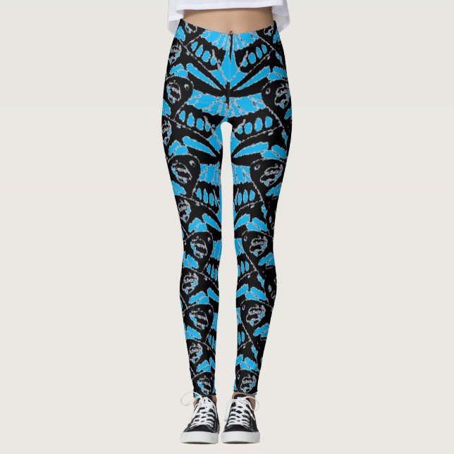 Abstract Butterfly Leggings (Front)