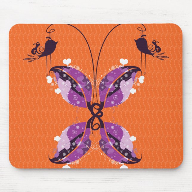 abstract butterfly mouse pad (Front)