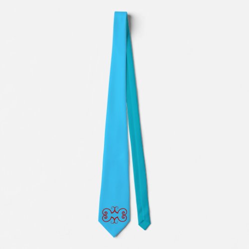 Abstract Butterfly on Blue 2 Tie