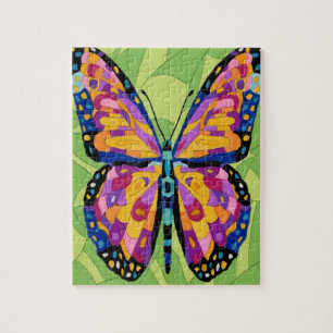 Abstract butterfly painting jigsaw puzzle