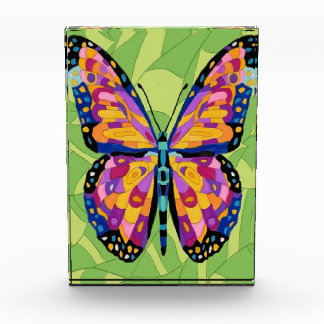 Abstract butterfly painting photo block