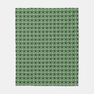 Abstract Butterfly Pattern Sage Green Fleece Blanket