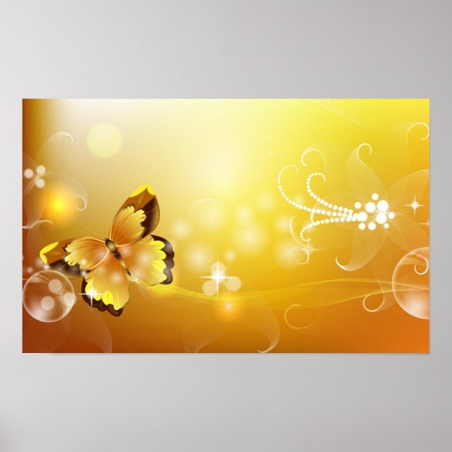 Abstract Butterfly Poster (Front)