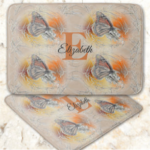 Abstract Butterfly PV02 Bath Mat