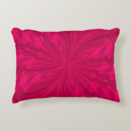 Abstract Butterfly Raspberry Accent Pillow