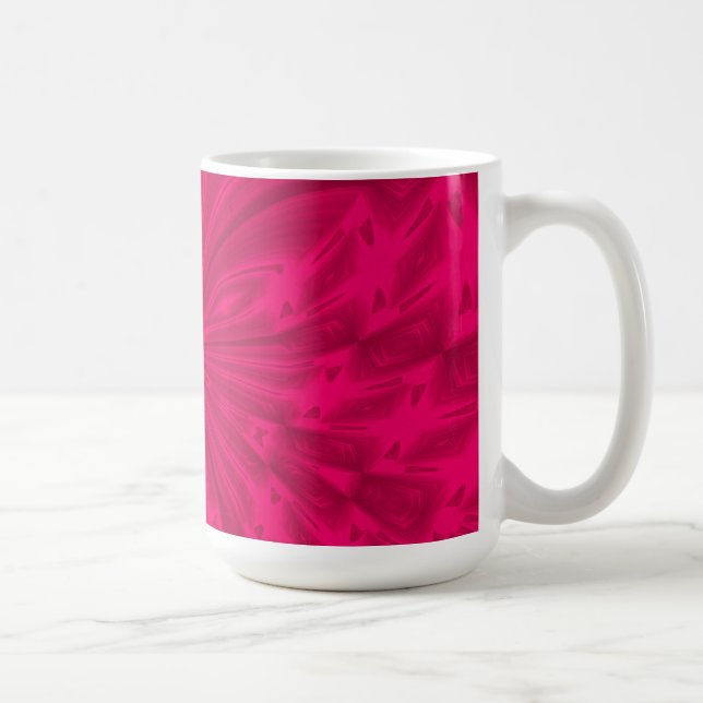 Abstract Butterfly Raspberry Pink Coffee Mug (Right)