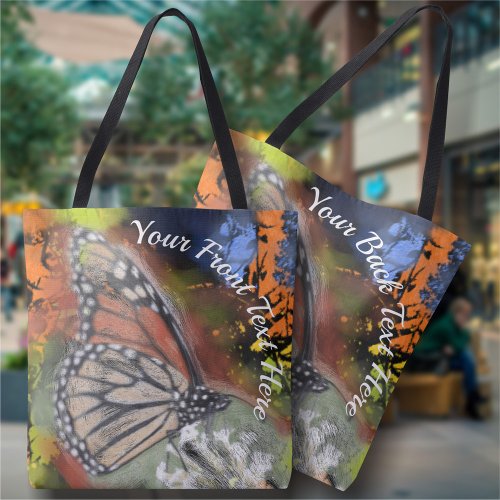 Abstract Butterfly Tote Bag