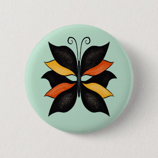 Abstract Butterfly Weird Beautiful Insect Button