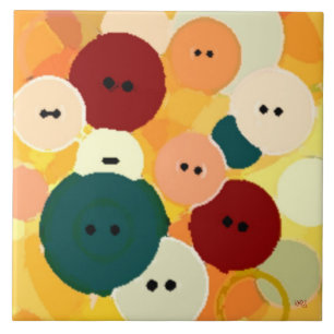 Abstract Button Design Tile