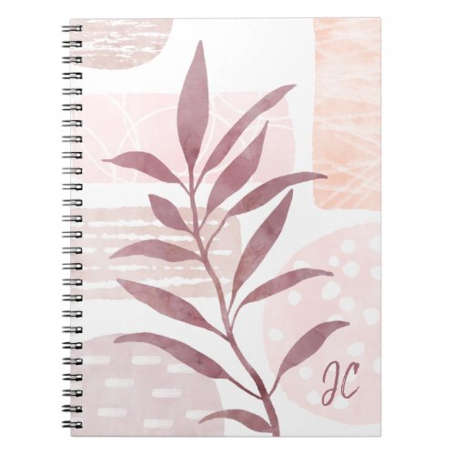 Abstract Calming Watercolor Shapes Photo Notebook