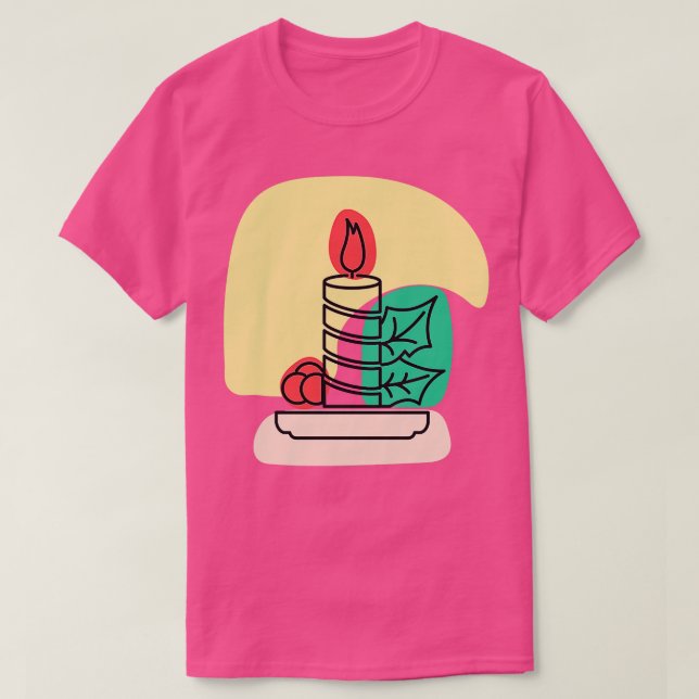 Abstract Candle T-Shirt (Design Front)
