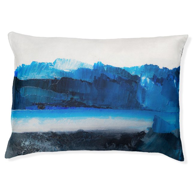 Abstract Canvas: Modern Art Texture. Pet Bed (Front)