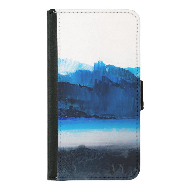 Abstract Canvas: Modern Art Texture. Samsung Galaxy Wallet Case (Front)