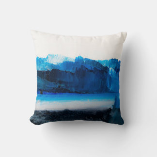 Abstract Canvas: Modern Art Texture. Throw Pillow