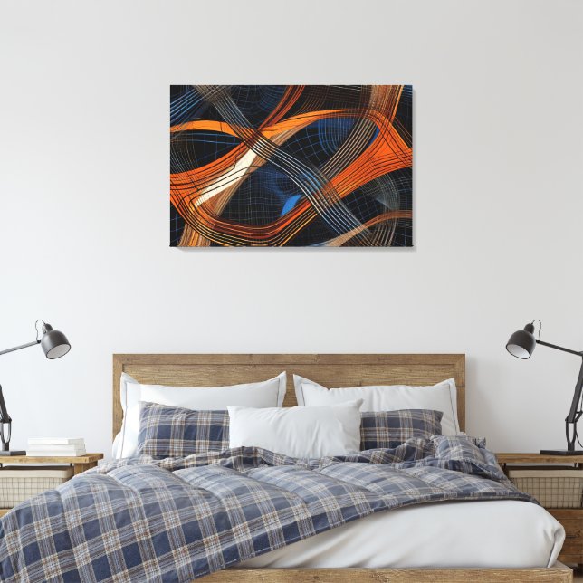 Abstract Canvas Wall Art (Insitu(Bedroom))