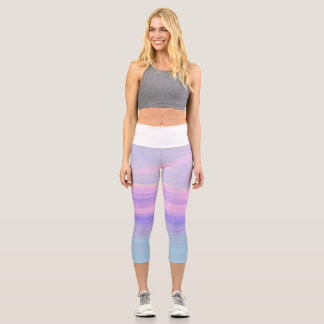 abstract capri leggings