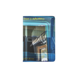 Abstract car interior passport holder