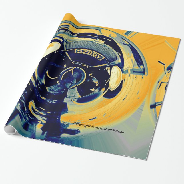 Abstract car wrapping paper (Unrolled)
