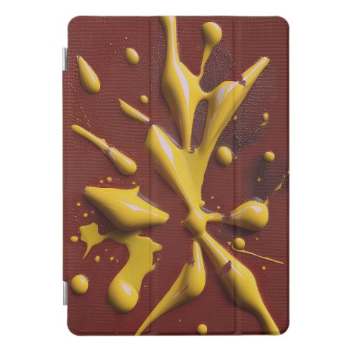 Abstract Carbon and Acrylic Paint image iPad cover