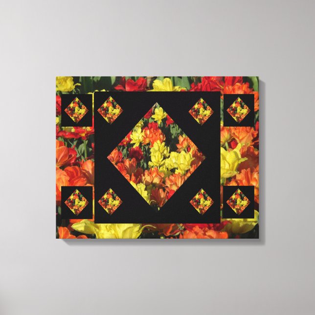 Abstract Carnation Canvas Print (20 X 16) (Front)
