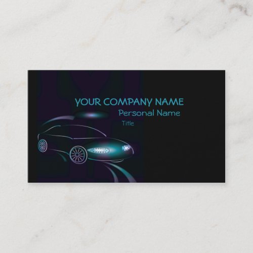 Abstract Cars Business  Business Card