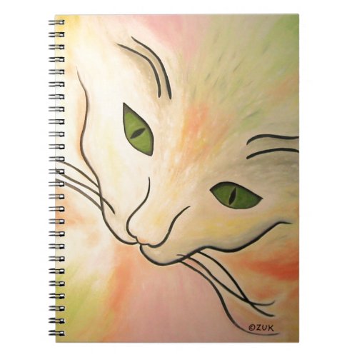 Abstract Cat Face Notebook