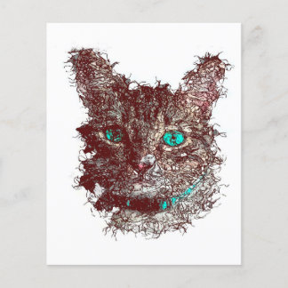 Abstract Cat Gift| Cute Cat For Valentines Flyer