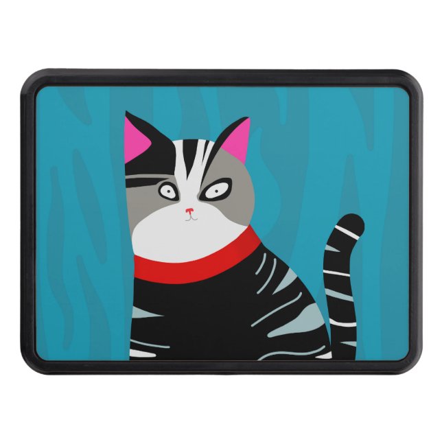 Abstract Cat Hitch Cover (Front)