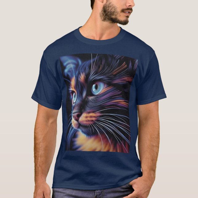 Abstract Cat T-Shirt (Front)