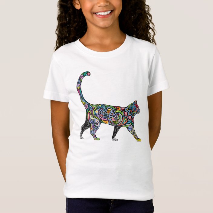 Abstract Cat T-Shirt | Zazzle.com