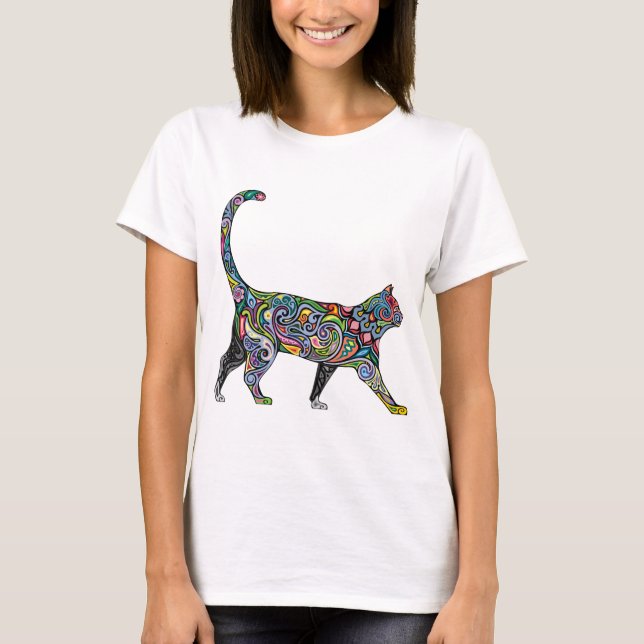 Abstract Cat T-Shirt (Front)