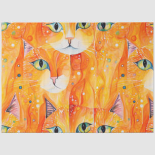 Abstract Cat Tissue Paper