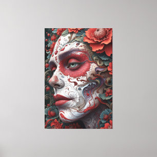 Abstract Catrina Canvas Print