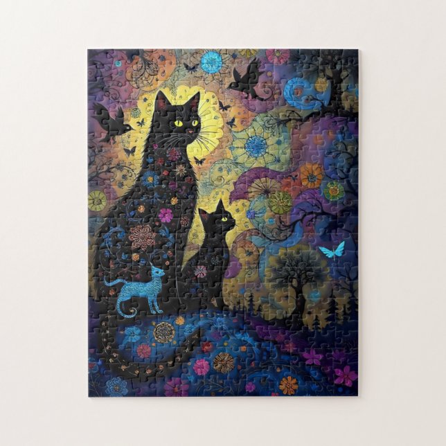 Abstract Cats  Jigsaw Puzzle (Vertical)