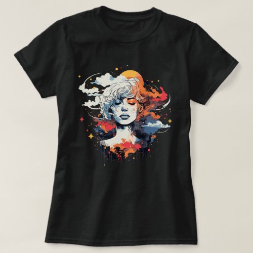 Abstract Celestial Elements T_Shirt