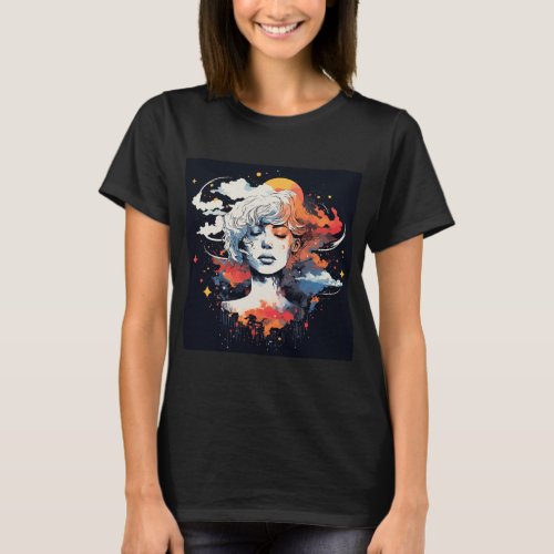 Abstract Celestial Elements T_Shirt