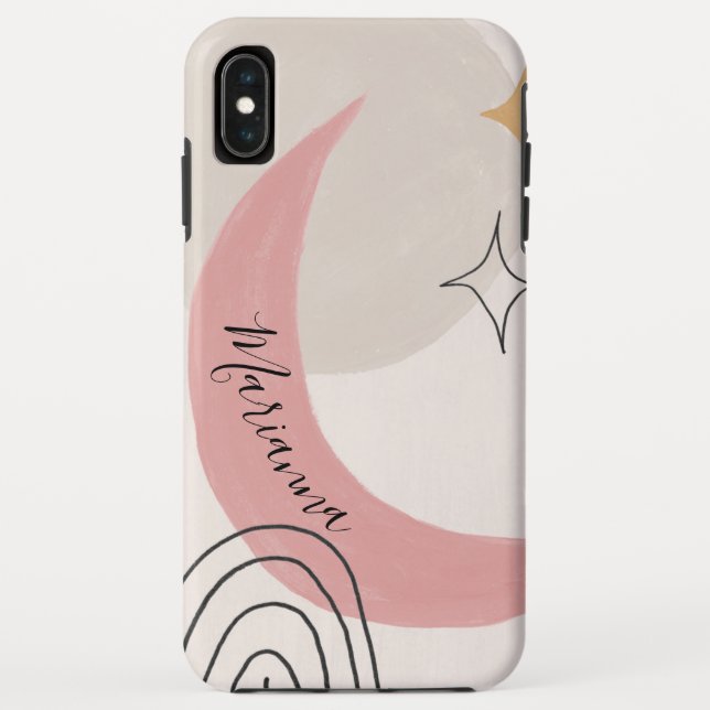 Abstract Celestial Moon Phase Case-Mate iPhone Case (Back)
