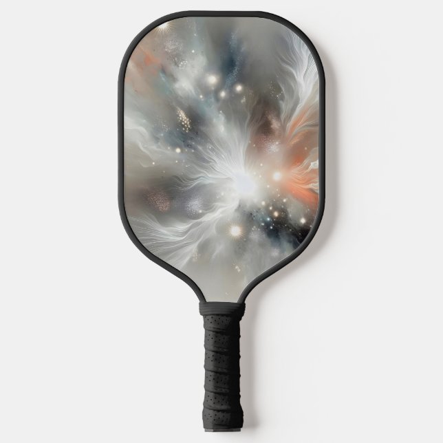 Abstract Celestial Nebula Pickleball Paddle (Front)